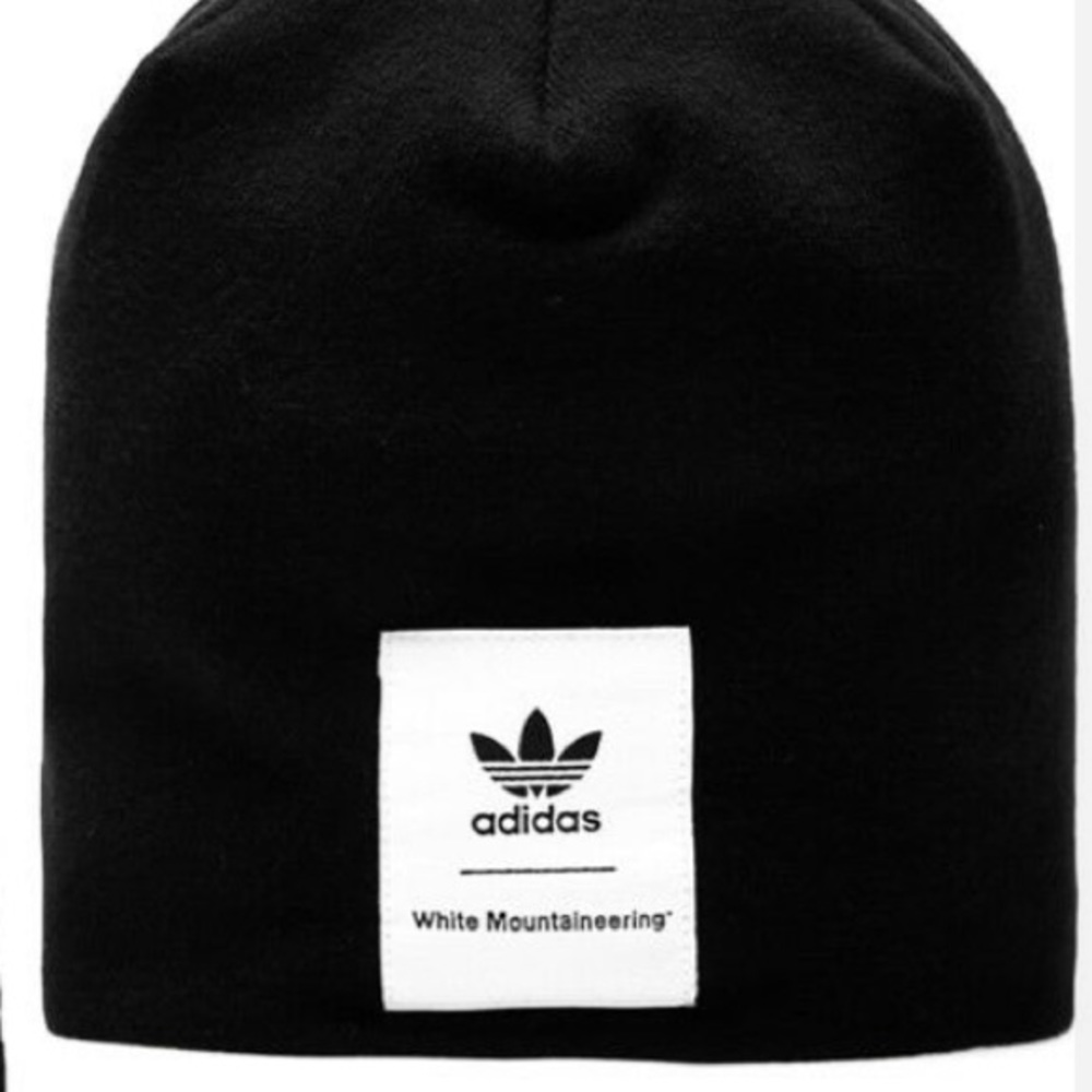 Adidas x White Mountaineering Black Logo Beanie